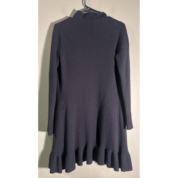 Saffron Womens Black Cashmere Open Front Cardigan Sweater Ruffles Size XS - Picture 2 of 8